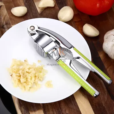 Presse-ail en acier – 15 cm – Ustensile pratique pour cuisine