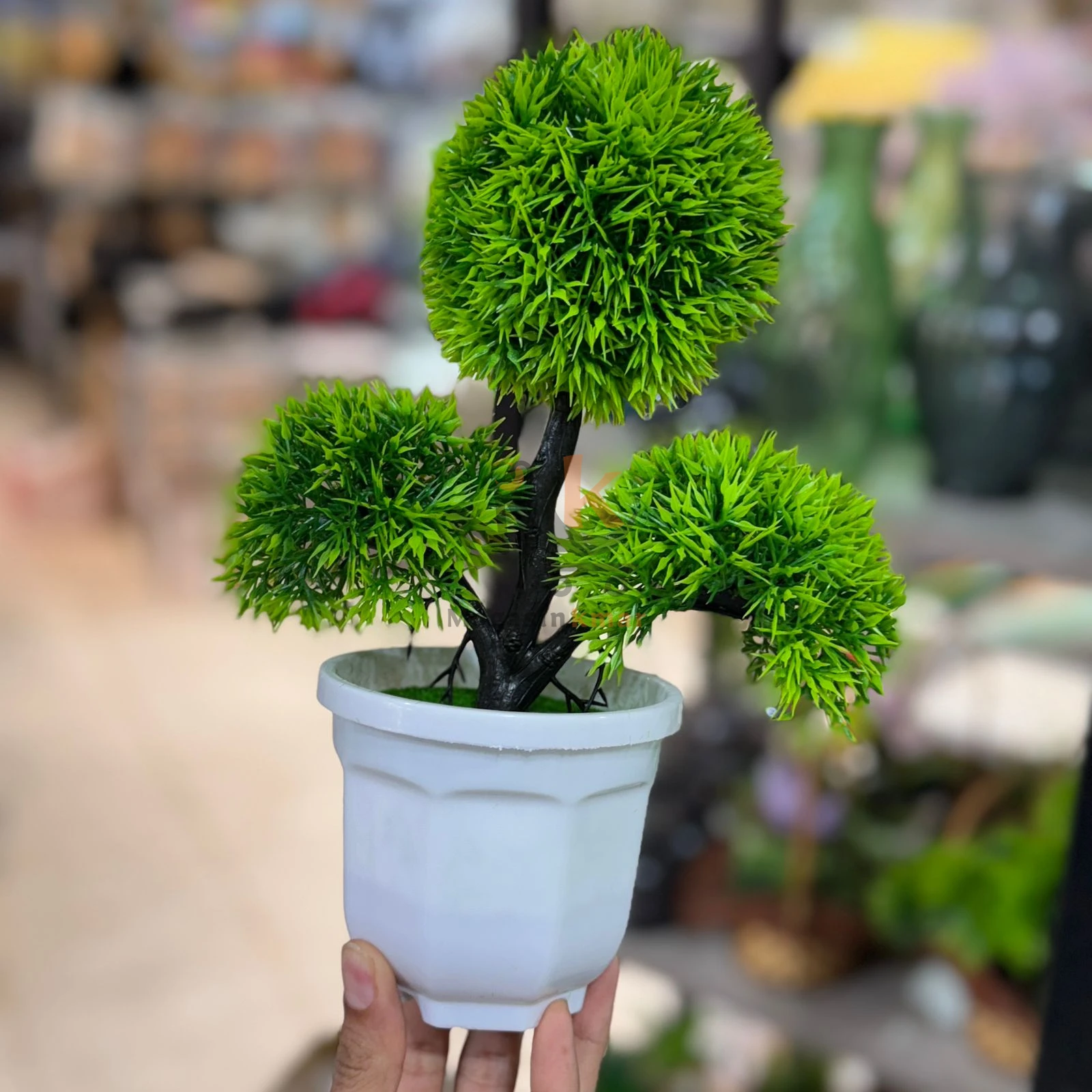 Plante artificielle verte en plastique  – Décoration moderne pour maison et bureau
