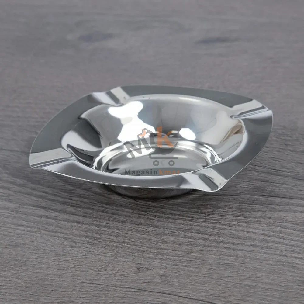 cendrier carrée en métal 12cm