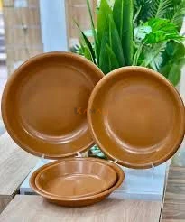 Bol en bois 35 cm – Saladier naturel pour cuisine et service