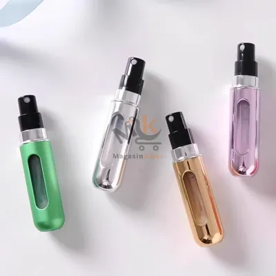 Mini flacon parfum en plastique 50 ml – Format voyage pratique 8 cm
