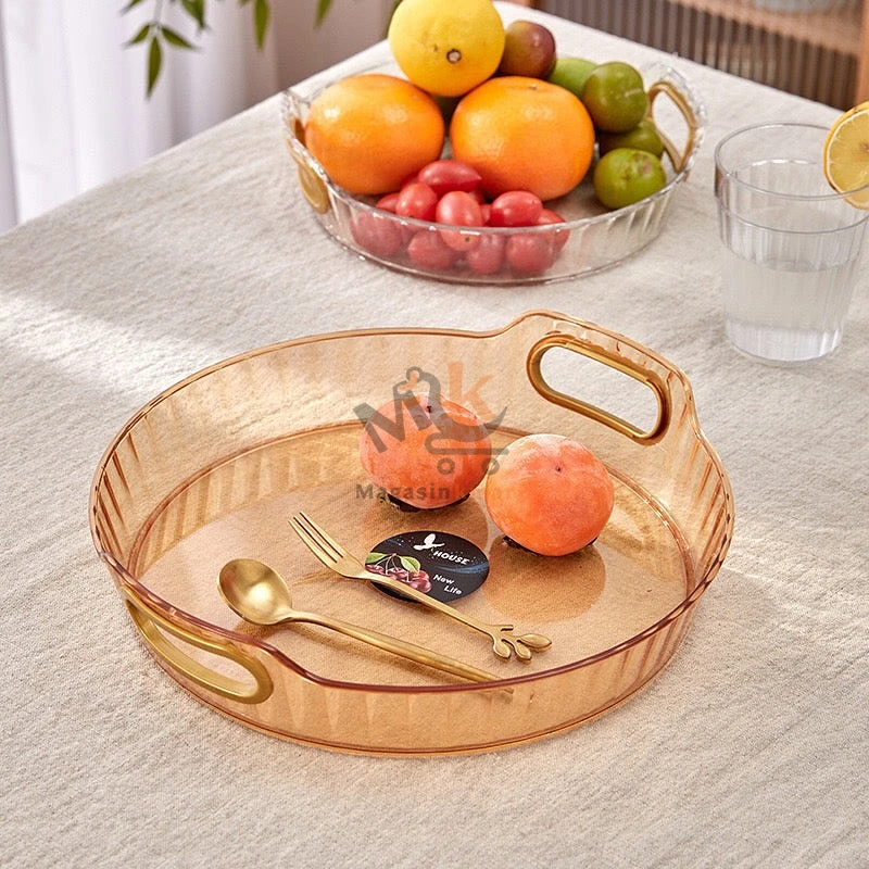 Plateau rond  en plexi – 25 cm MM – Élégant et pratique