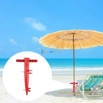 Support de parasol en plastique 30 cm – Fixation stable pour plage et jardin