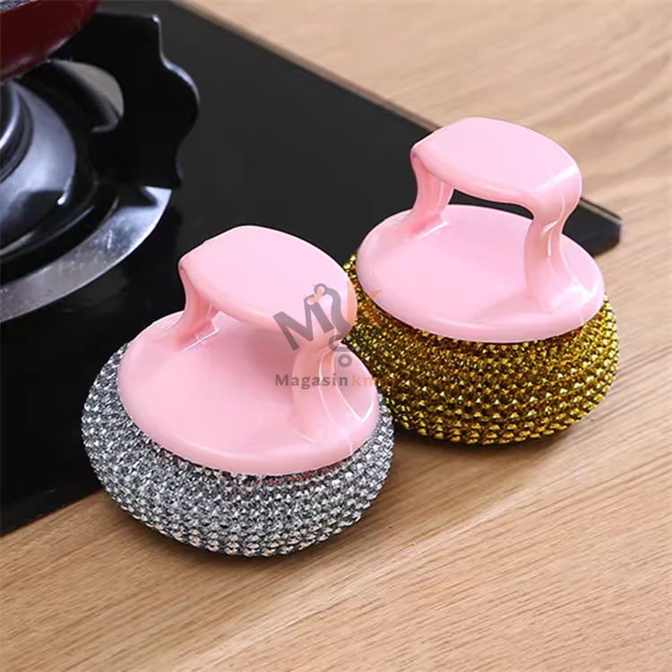 Éponge métallique ronde JEX – Nettoyage intensif des casseroles et surfaces difficiles