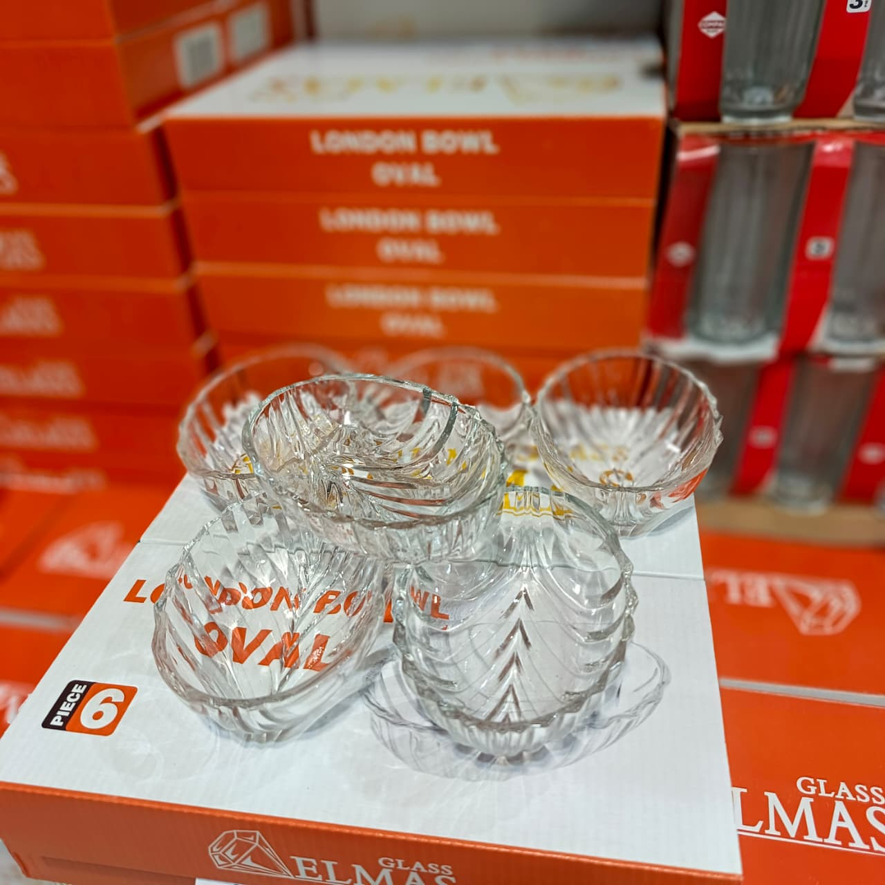 Lot de 6 Bols en Verre 13 cm