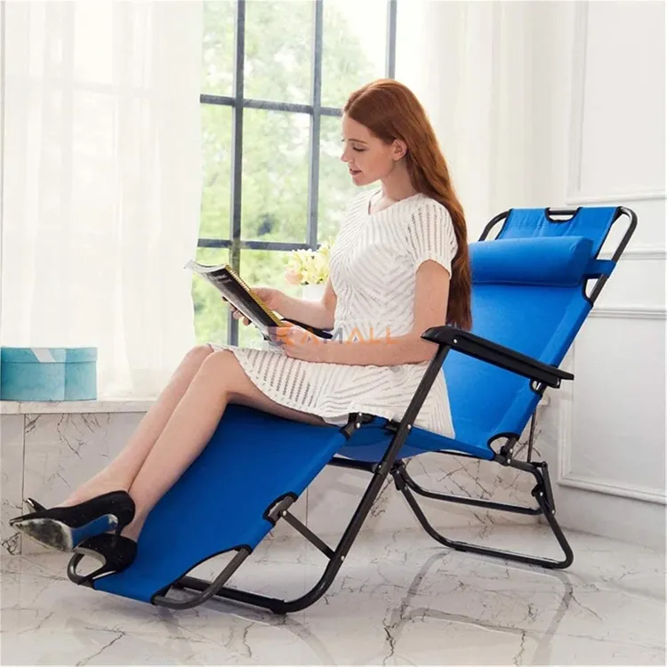 Chaise longue inclinable et pliante