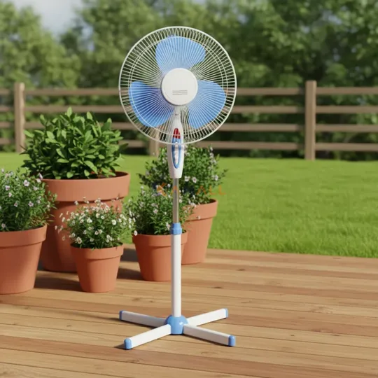 Ventilateur sur Pied 124 cm en Métal – Ventilation Puissante et Confort Optimal pour Maison et Bureau