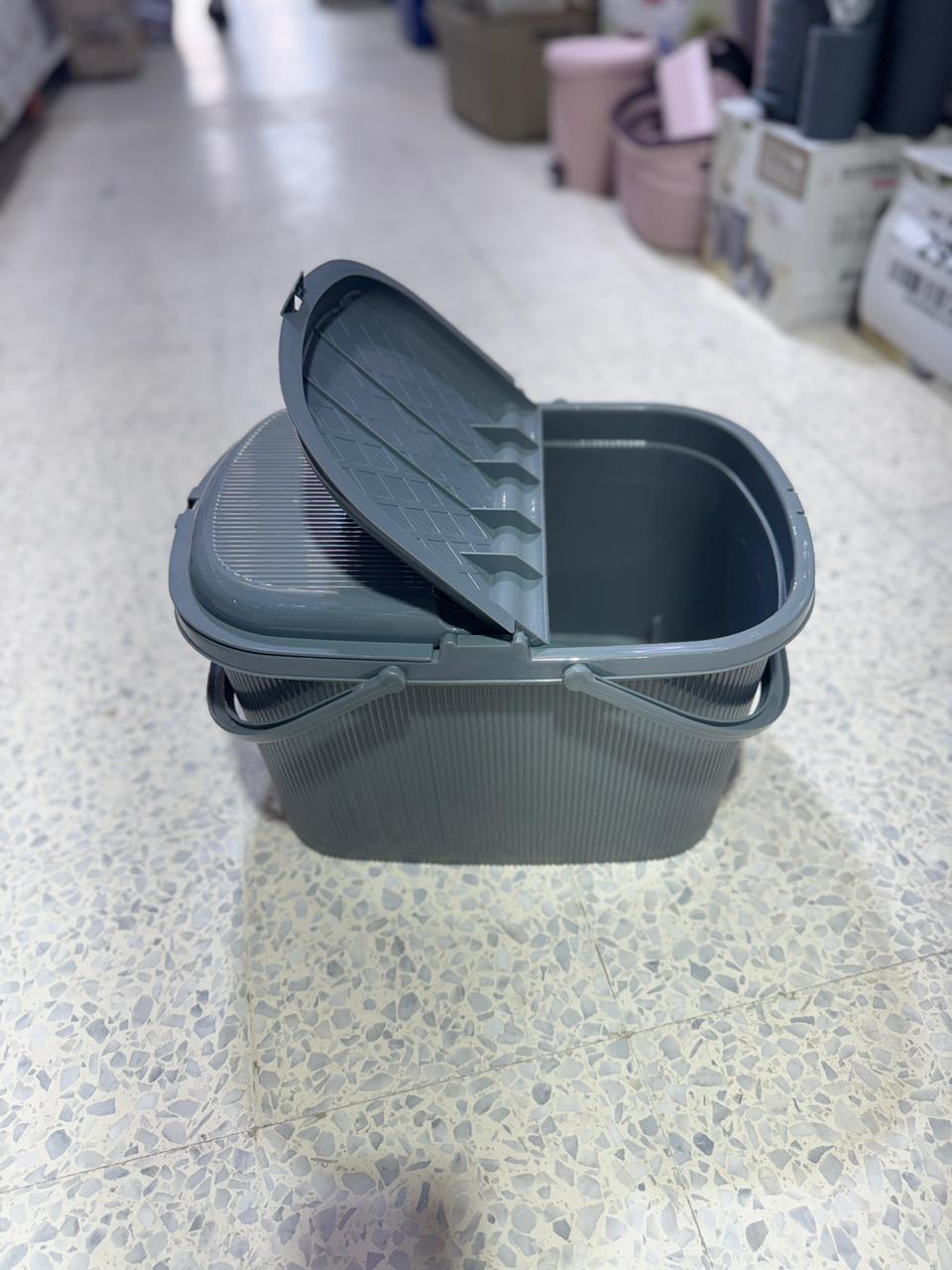 Panier Pique-Nique en Plastique – Panier de Transport Pratique pour Repas, Plage et Sorties
