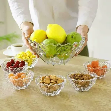 Service Bol  avec 6 Mini Bols en Verre