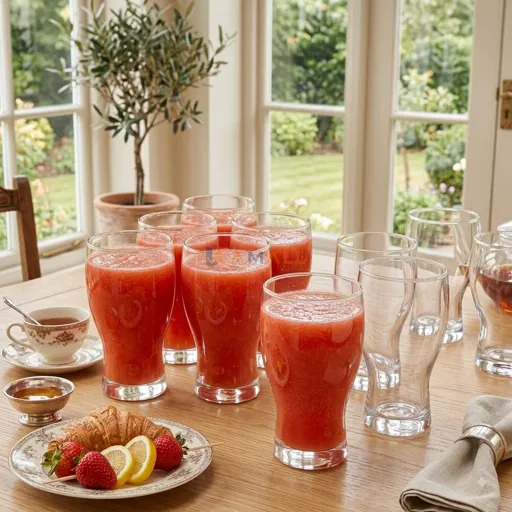 Lot de 6 Verres Piamonte en Verre 13 cm – Verres Élégants pour Eau, Jus et Boissons