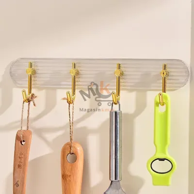 Cintre à 5 crochets en plastique – 28 cm – Rangement gain de place