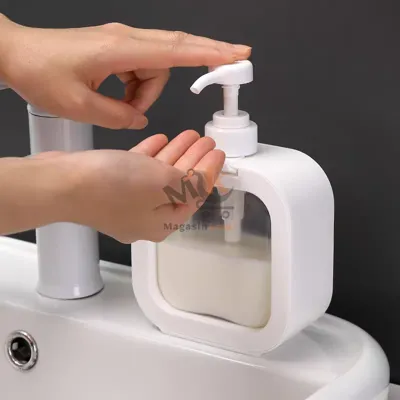 Distributeur de liquide en plastique – Flacon pratique pour savon et gel