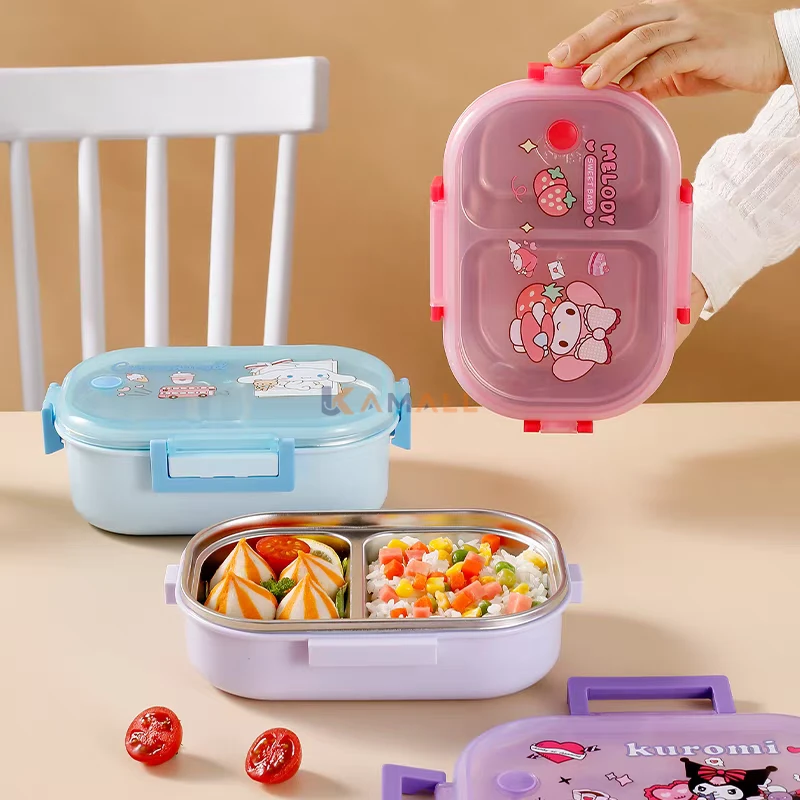 Lunch Box en Inox 2 Compartiments avec Cuillère