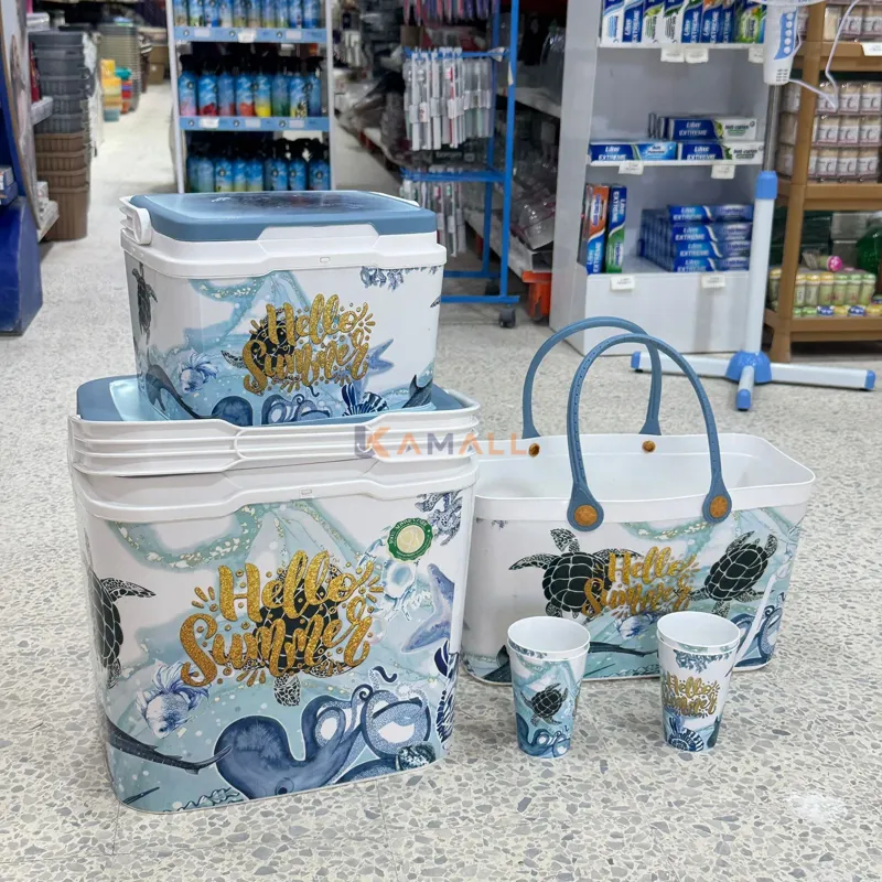 pack de plage en plastique alimentaire