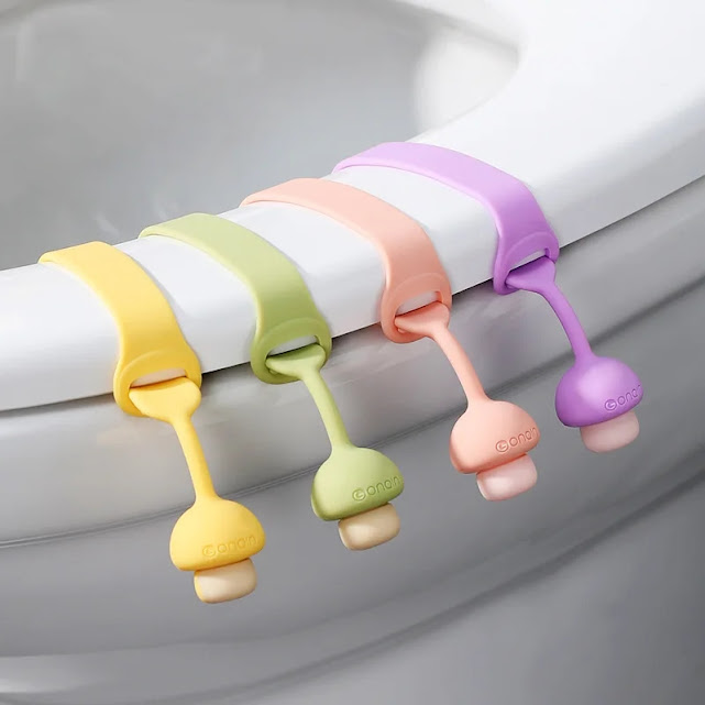 Lève-couvercle de toilettes en silicone