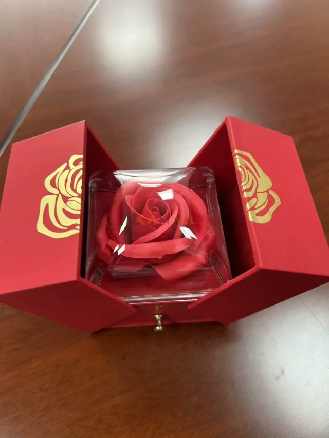 Boîte à Bijoux Ronde Fleur  – Organisateur Élégant pour Bijoux et Petits Accessoires