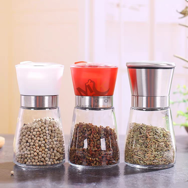 Boîte sel et poivre en verre – 11 cm – Accessoire élégant pour table et cuisine