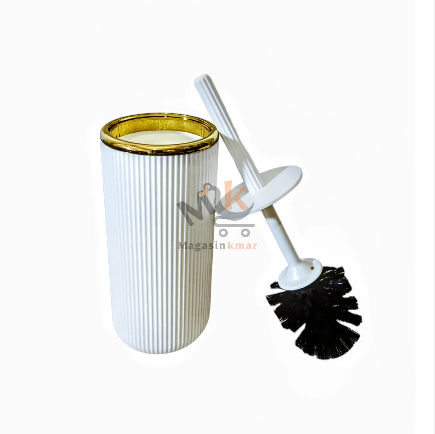 Brosse de toilette en plastique avec support