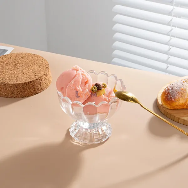 Lot de 6 Bols en Verre 260 ml – Bols Élégants pour Dessert et Service de Table
