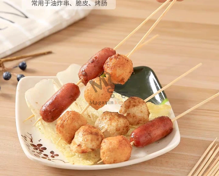 Brochette 30 cm en bois_50 pièces
