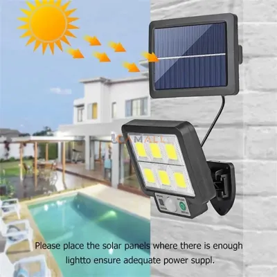 Applique Solaire LED avec Télécommande – Lampe Murale Extérieure Étanche
