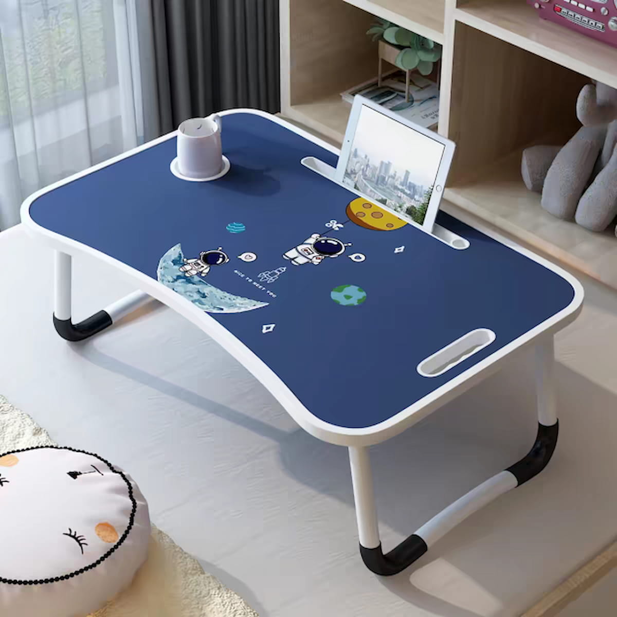 Table pliante avec support tasse