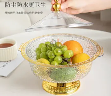 Présentoir à fruits en plexi avec couvercle PM – Rangement pratique et élégant