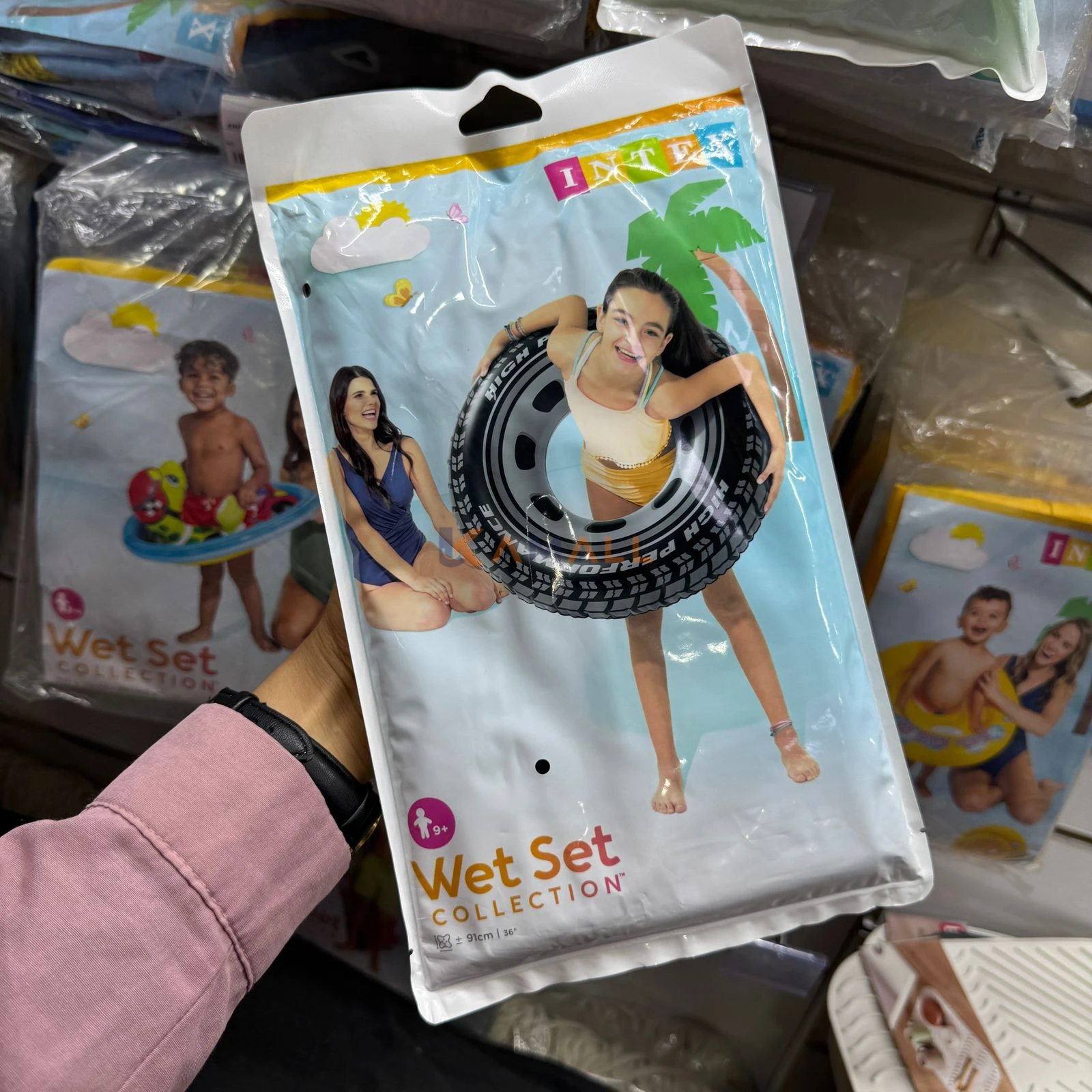 Roue bouée gonflable 91 cm – Accessoire piscine et plage confortable