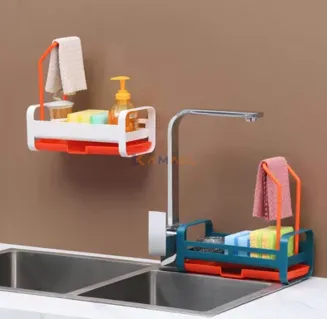 Organisateur d’Évier de Cuisine Multifonction en Plastique