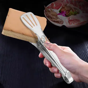 Pince à viande en acier inoxydable 23 cm – Accessoire cuisine et barbecue pratique